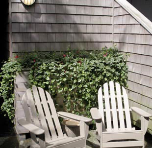 Amenities at Land's End Motel - Courtyard